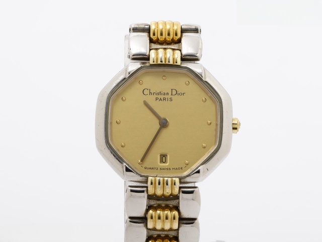 Christian Dior D48-153 腕時計 不動品 箱付 余りコマ付 17842030890984b8bf09684454a606