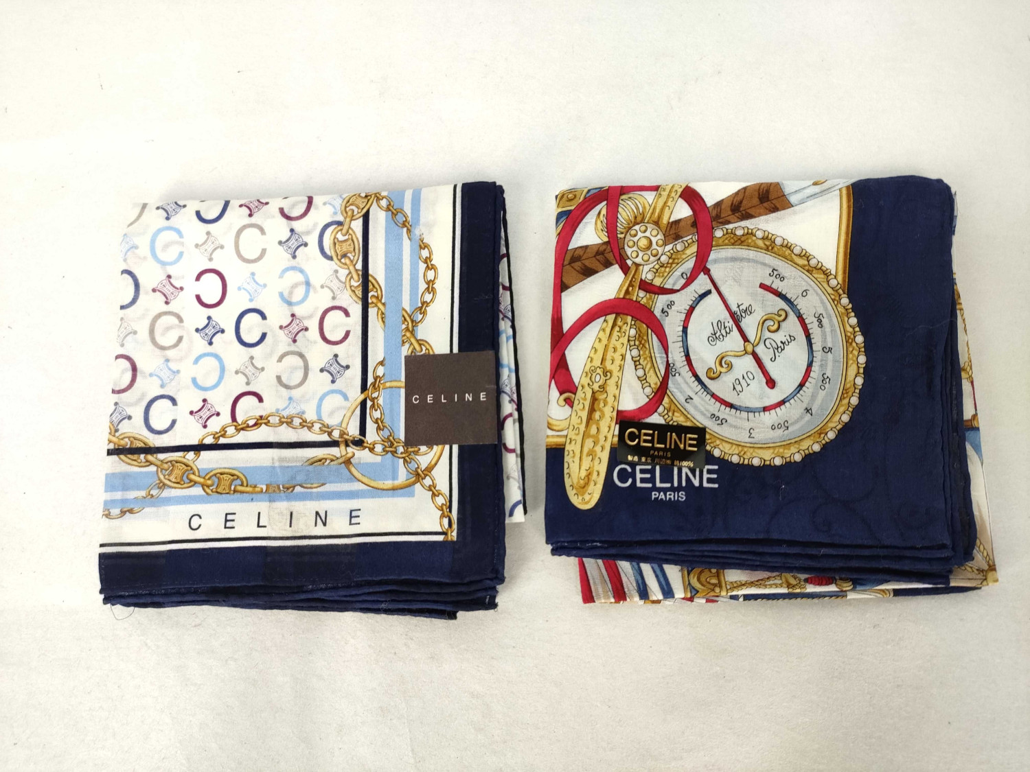 FENDI Celine/Burberry, etc. Unused Handkerchief 8 Pieces Set