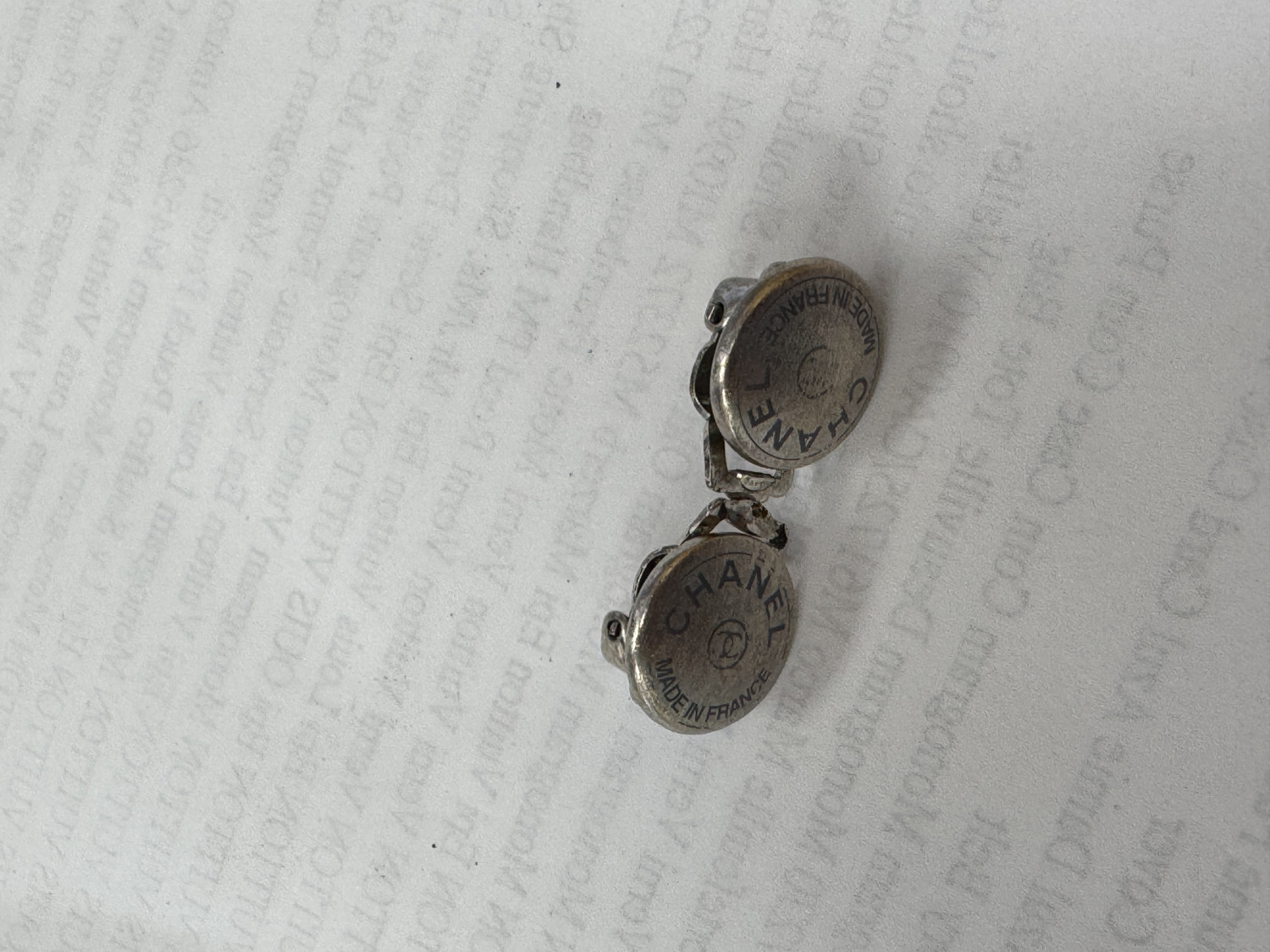 CHANEL Logo Earrings 99A