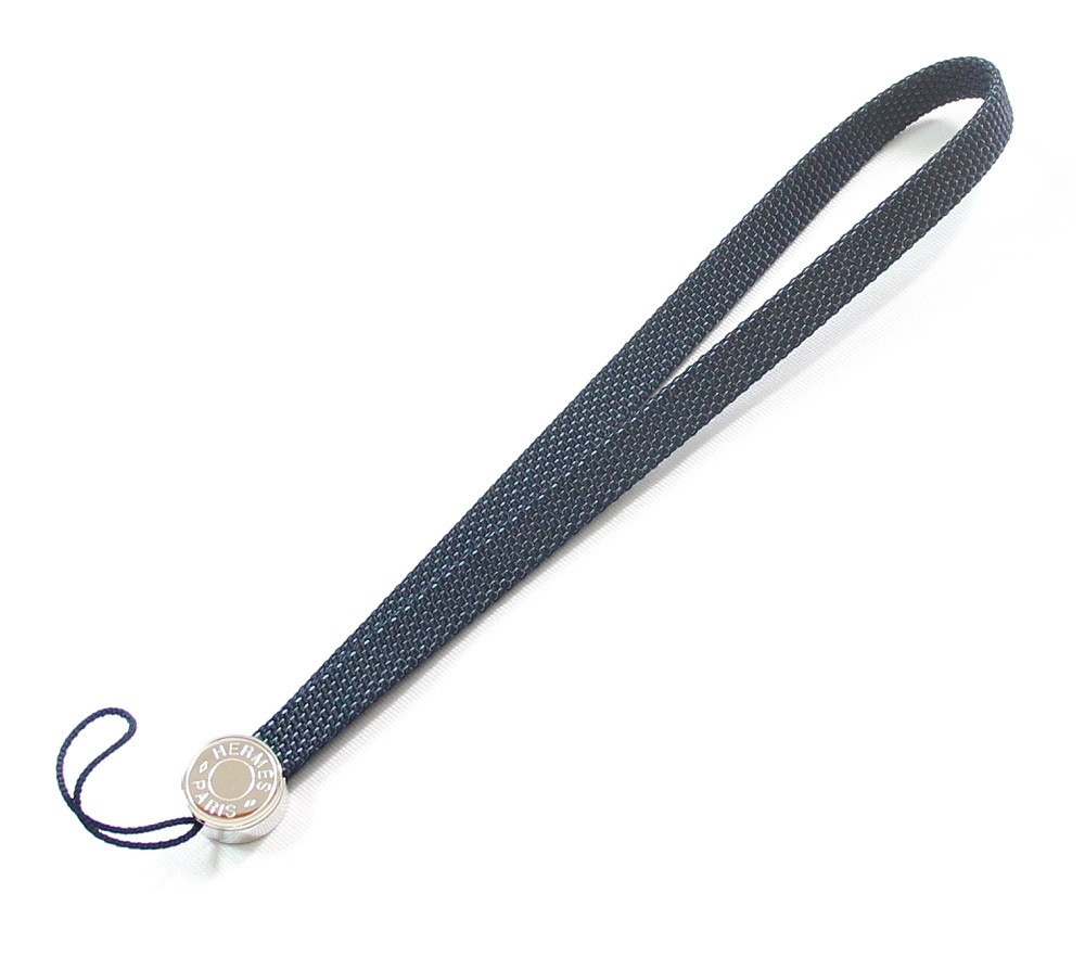 Hermes Mobile Strap Black 17cm