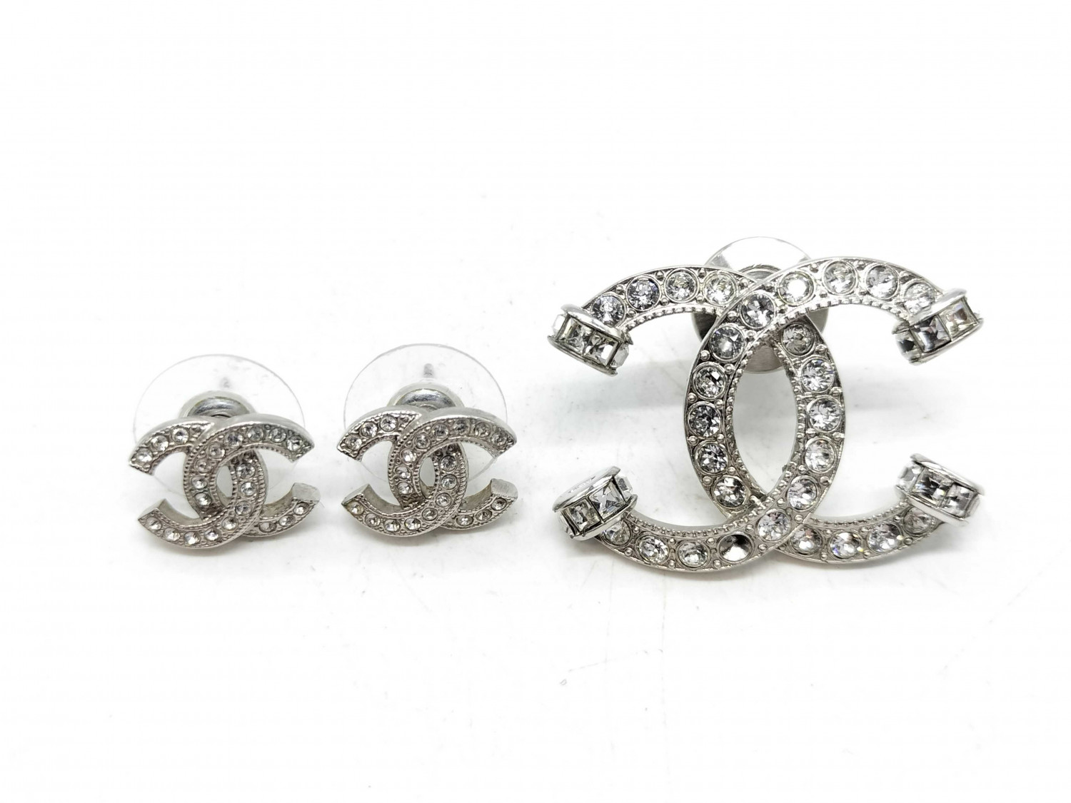 CHANEL Pin Batch Earrings Set Earrings