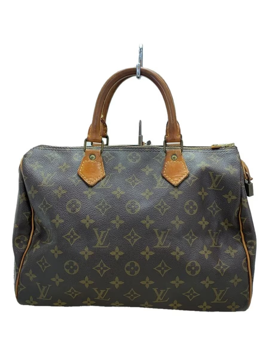 LOUIS VUITTON  Speedy 30_Monogram Canvas Leather