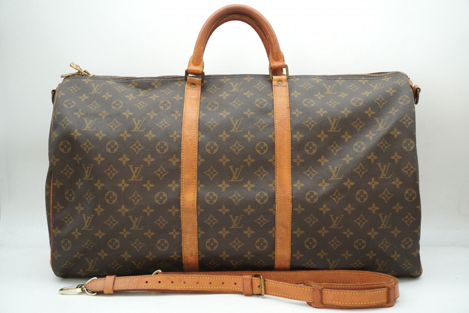 LOUIS VUITTON Monogram Keepal banglière 60 M41412 Shoulder Strap Boston Bag