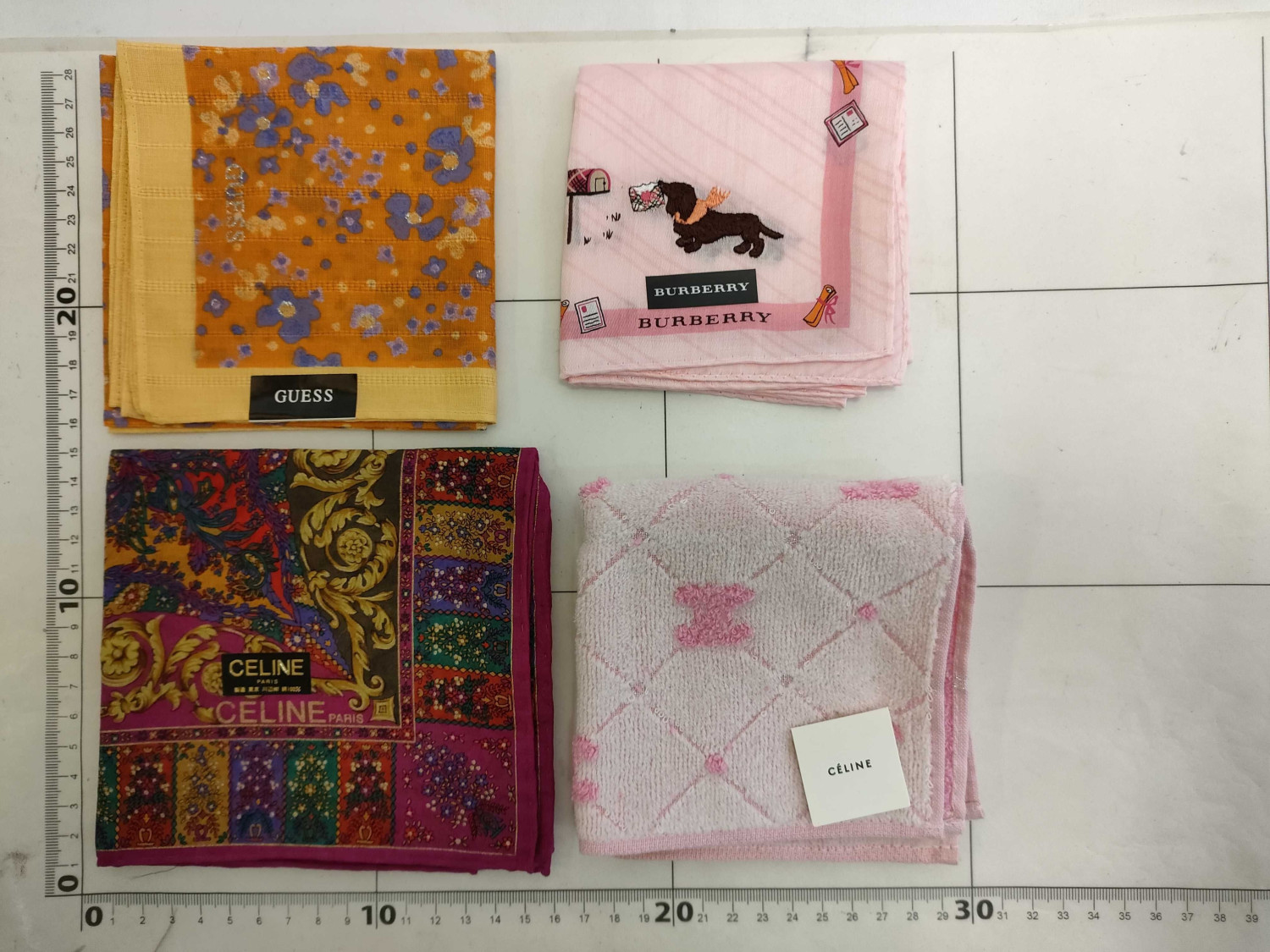 BURBERRY Celine and other brand handkerchief set of 11 pcs