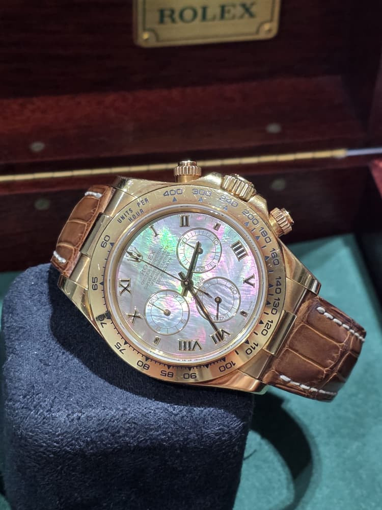 Rolex 116518 Daytona Tahitian MOP dial 2007 full set